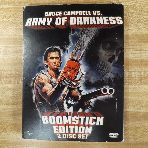 Army of Darkness 1992 DVD 2 Disc Boomstick Edition Bruce Campbell  Evil Dead - Picture 1 of 12